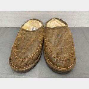 Men's Double-face Shearling Clog Slippers - Size 9